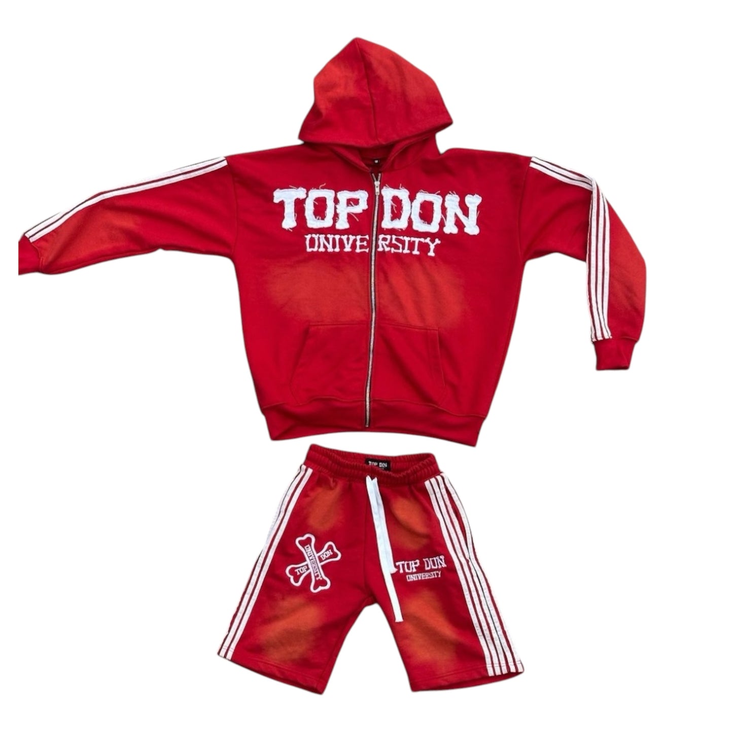 Red “University”Short Tracksuit